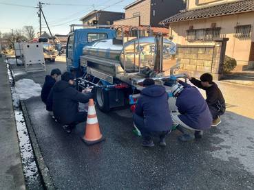 給水活動の様子